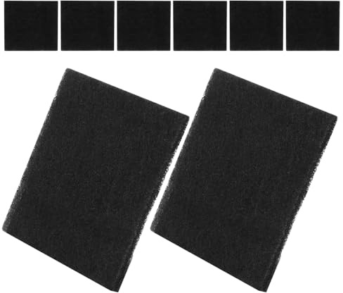 Alasum 8 Stück Katzentoilettebehälter Ersatzfilte Katzenstreu Filter Geruchsfilter Kohlefilter Katzenklo Katzenstreupolster Katzenklo Filter Aktivkohle Black
