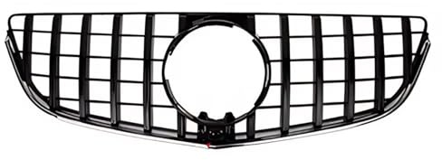 Nieren Schwarz Kühlergrill Mittlerer Kühlergrill Mit Gittereinsatz Für Benz E-Klasse Coupé W207 C207 E200 E250 E300 E400 E500 Sport Front Grille(Black)