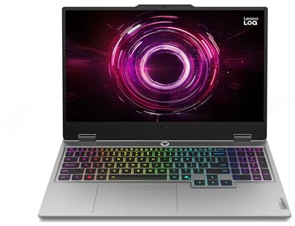 Lenovo LOQ Gen 10 | 15.6 inch Full HD Gaming Laptop | AMD Ryzen 5 220 | NVIDIA GeForce RTX 5050 | 144Hz | 16 GB RAM | 512 GB SSD | Windows 11 Home | White Backlit Keyboard | Luna Grey