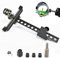 Bogenschießen Bogenvisier 1 Pin 0.059 Compoundbogen Visier 4X Linsenlupe mit und Peep Sight Visier 6X Linse Klärer Micro Adjust Bow Sight für Compoundbogen Recurvebogen Jagdschießen