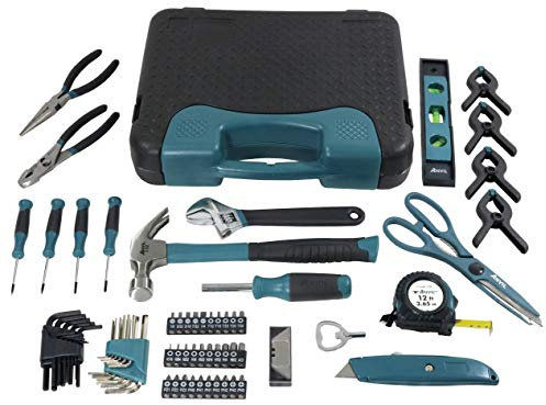 Anvil A76HOS Werkzeug-Set für Hausbesitzer, mit Schere, Zange, Hammer, Schraubendreher und mehr (Bi-Fold Kunststoff-Tragetasche)