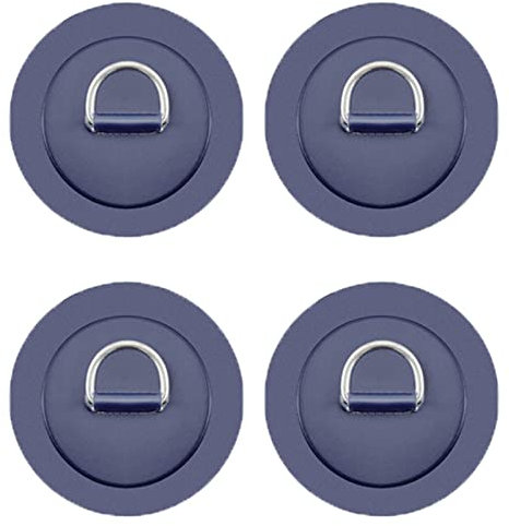 Yundxi 4X D-Ring Pad Patch Boot Deck Befestigung Ausrüstung Kit für PVC Aufblasbare Boot Schlauchboot Kajak Kanu Deck Beschlag SUP