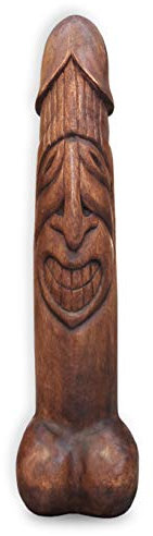 Wilai Details zu Phallus 63 cm stehend Holz massiv XXL Erotik Skulptur Fruchtbarkeitssymbol Kunst XXL ➽ ECHTE Handarbeit