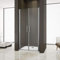 AICA ITALY Box doccia per nicchia 140 cm x 195 cm, vetro temperato 6 mm, Chrome, alluminio e vetro