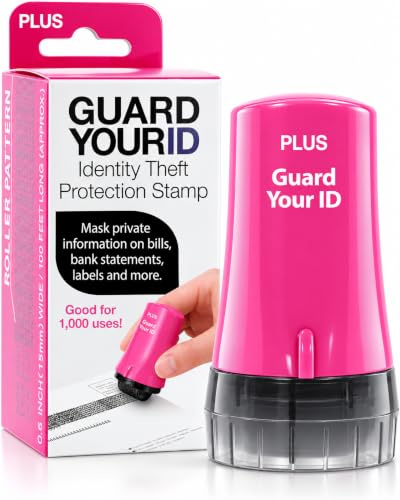 Guard Your ID Identity Theft Protection Roller Stamp for Mail & Documents