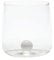 Zafferano Bilia Tumbler en Verre - Verre Transparent Fait Main, Décoré d'une Boule de Verre Coloré à L'Intérieur, cl 44 h 90mm d 88mm - Set 6 pièces - Blanc