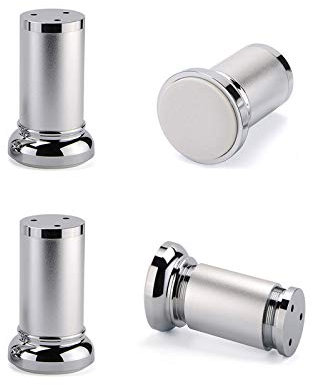 DLLY 4Pcs Gambe per Mobili,Piedi da Tavolo Impermeabili,Gambe di Supporto Cilindriche,Altezza Regolabile,per Letto,Armadio,Bagno,Design di Sicurezza Antiscivolo,Piedini per Divani,30cm/12in