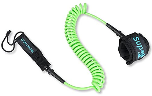 LINGVUM Spirale SUP Leash Premium Stand Up Paddle Board Beinseil Handgelenkschlaufe Surfboard Leine für Paddleboard, Shortboard, Longboard