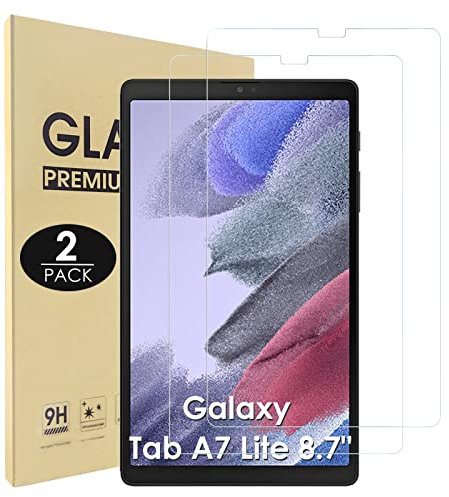 Hianjoo Schutzfolie Kompatibel für Samsung Galaxy Tab A7 Lite 2021 8.7 Zoll, Schutzfolie Displayschutz Kompatibel für Galaxy Tab A7 Lite SM-T220/SM-T225, Anti-Kratzer, Bläschenfrei, 9H Härte [2-Stück]