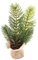 Nordstern Tannenbaum im Jutesack - Winterliche Mini Deko - Ideal ASL Tischdeko - 20 x 12,5 x 5 cm