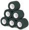 Haftbandage Verband Selbstklebender 5cm x 4,5m, 6 Rollen Fixierbinde Selbsthaftend Kohäsive Bandage für Erste Hilfe Dog Tierarztwickelband Sport Elastische Binde für Handgelenk, Füße (Dunkelgrün)