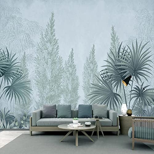 XTSWallpaper 3D Wandplakat Wandbild Tapete Wandtattoo 400X280Cm Grün Pflanzen Bäume Wandaufkleber 3D Wandbilder Decals Selbstklebend Vinyl Tapete Abnehmbare Kinder Zimmer Wandschmuck