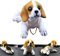 Lzhixin Wackelkopf Hund,Wackeldackel,Wackelkopf Spielzeug,6.5cm*15cm*8cm,für Auto,Auto Armaturenbrett Dekoration(Beagle), Gelb