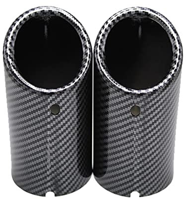 Carbon Auto Auspuff Endschalldämpfer Endrohrabdeckung Für B&MW Serie 3 E30 E36 E46 E90 E91 E92 E93 F30 F31 F34 G20 F35 M3 Auto Endstück Kehle Auspuffrohr (Color : 8)