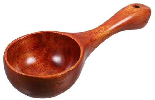 Beavorty Cuillère à Soupe en Bois Cuillère à à Usages Multiples en Bois Louche Louche à Ustensile de Cuisine Bain de Bébé Rincer Tasse