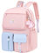 Cartable Fille Primaire,Sac à Dos Enfant Maternelle,Sac Ecole en Nylon Léger et Imperméable pour Les Enfants de 6 à 10 ans