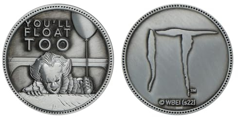 IT Pennywise Collectible Coin — Limited Edition 38mm, Numbered, Acrylic Cup Display