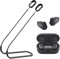 ULITIQ Strap Compatible with Bose QuietComfort Earbuds only, Sports Silicone Earbuds Lanyard, Anti Lost Straps Accessories, Neck Rope Cord Soft, Holder Connector, (Black)