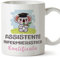 MUGFFINS Tazas para AUXILIAR DE ENFERMERÍA mujer - En Italiano - Koalificato/Koalificata - 11 oz / 330 ml - Regalo original y divertido