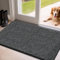 Mibao Fußmatte Innen 90 x 150 cm, Schmutzfangmatte für den Eingangsbereich, Türmatte, rutschfeste, Super Saugfähige Willkommen Matte Teppich für Haustür, Hintertür, Schuhe und Pfoten, Schwarz
