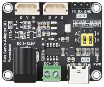 TUOPUONE Serielle Bus-Servo-Treiberplatine integriert Servonetzteil und Steuerstromkreis Anwendbar für Serielle Bus-Servos der ST/SC-Serie Klein in Größe Einfach zu integrieren