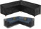 Funda para muebles de jardín en forma de V, funda para muebles de jardín, sillón de cóctel, ratán, funda protectora para muebles de jardín, resistente al agua 600D, prolonga la vida útil de los