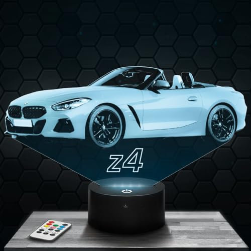 Nachttischlampe Auto BM Z4 deko Supercar Tuning. Geschenkidee Mann objekt Auto BM Z4 Nachtlicht Erwachsene deko Zimmer. Weihnachten