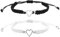 CHEERYMAGIC Heart Bracelets for Couples Best Friend, Heart Handmade Rope Braided Couples Bracelet, Distance Matching Bracelets Jewellery Gift for Couple Family Lovers Women Men A7AXSS
