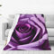 Purple Rose Ultraweiche Micro-Fleece-Decke, gemütlich und leicht