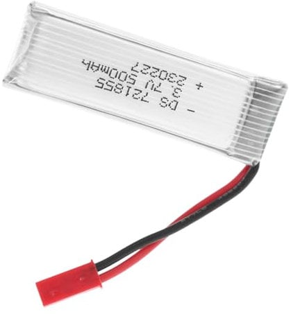 KONTONTY Batterie Lithium Avion 2 Pièces Batterie UDI 3.7v terie Lithium Pile terie Lipo 500 Mah terie Lipo 3.7v terie UDI U818a Silver Pièce terie D’Avions
