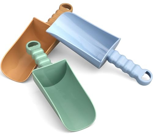 LNCOJOLM Strand Schaufel Set Klein Sand Spaten Spielzeug für Kinder, Garten Pflanzwerkzeug Kit Sandbox Stabile Scoop zum Graben, langlebige ABS Kunststoff Spaten für Sommerspaß
