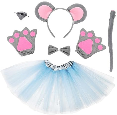 BESPORTBLE Costume Da in Set Orecchie e Di Fascia Per Per Halloween e Feste in Maschera