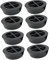 NUOBESTY 8Pcs Vibration Rubber Pads for Washing Machines Noise Cancelling Slip Foot Mats for Vibration and Lightweight Design Black