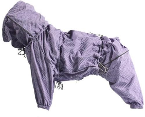Hixingo Hundemantel mit Beinen, S-5XL Winter Warme Hundemäntel mit Leinenloch Winddichte Kalte Hundejacke Wintermantel & Winterjacken für Kleine Mittel Große Hunde (Violett,XXL)