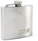 Custom Personalised Stainless Steel 6oz Hipflask. Initials (Bookman Font). Laser Engraved.