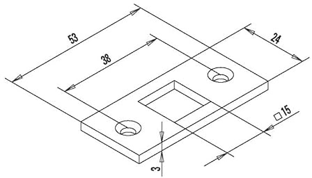 Fuhr Stangenschließteil 261 zu Tor- und Türtreibriegel passend f. St. 13mm STA