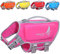 VIVAGLORY Gilet da Nuoto Leggero per Cani, Giubbotto Salva Vita in Neoprene Ecocompatibile con D-Ring e Chiusura Rapida per Maggiore Comfort e Sicurezza, Rosa