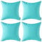 MIULEE 4er Set wasserdichte Kissenbezüge Dekokissen Kissenbezug Sofakissen Dekorativ Couchkissen Wetterfeste Kissenhülle Zierkissen Bezug für Sofa Garten Outdoor Wohnzimmer 45x45 cm Hellgrün