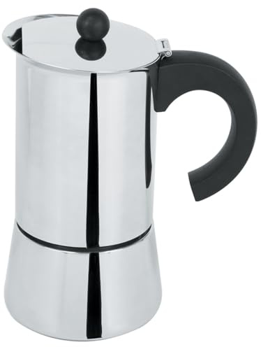 Cristel Adria Glänzender Acier affiné Kaffeekanne Induktion 4 Tassen