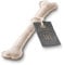 Jack & Russell Spielzeugknochen aus Leder - Naturleder Knochen Hunde Spielzeug - Kauleder Natur - Holmes Bone (Beige)