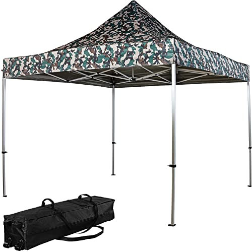 INSTENT Alu-Pavillon 3 x 3 m Pro wasserdicht UV Schutz 50+, Woodland