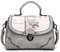 BUKESIYI Damen Tasche Umhängetasche Handtasche Frauen Klein Schultertasche Weekender Lack PU Leder DE77101 Grau