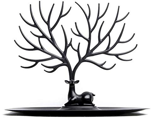 Porte-1pc Collier, Stand Bracelet, Organisateur De Bijoux, Bijoux Arbre Cerf Décoratif Antler Design Arbre