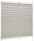 SchattenFreude Basic Klemmfix-Plissee für Fenster | Mit Klemm-Haltern | Ohne Bohren | Grau, Breite: 80cm x Höhe: 130cm
