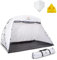 ARRANUI Large Spray Paint Tent with Built-in Floor and Screen - Portable Painting Booth - Outdoor Station or Indoor Studio - Complete with Painting Pyramid Stands and Paint Strainers
