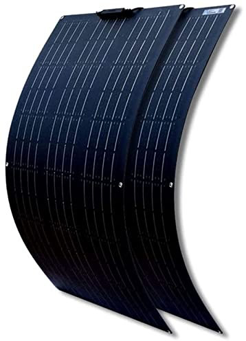 2 X 300W Panneau Solaire 18V Haute Efficacité Cellule Solaire Monocristalline Flexible Solares Paneles Kit De Chargeur De Batterie Pour Marine, Camping-Car, Cabine, Van