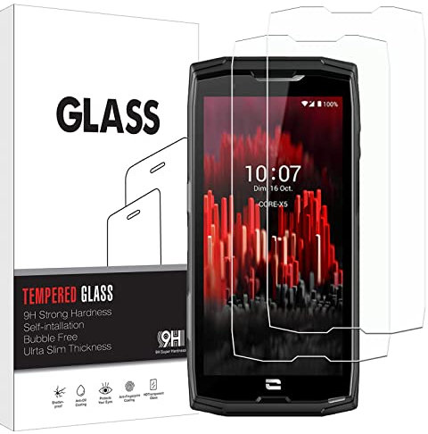 KELOLIN [2 Stück] für Crosscall Core X5 Schutzfolie, 9H Härte, Anti-Kratzen, Anti-Bläschen, HD-Klar Bildschirm Schutzfolie Kompatibel mit Crosscall Core X5