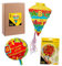 Idena 90012 - Pinata Schultüte & Folienballon Schulanfang, Einschulung, Schulstart, Dekoration, Geschenk