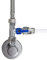 Clé d'arrêt, adaptateur de valve d'arrêt pièce en T, différentes tailles pour connexion de filtre à eau, osmose inverse, réfrigérateurs côte à côte, taille : (3/8 AG x 3/8 QC x 3/8 ÜM)