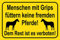 Blechschild 30 x 20 cm Warnschild: Menschen mit Grips füttern keine fremden Pferde ! Dem Rest ist es verboten - DekoNo7